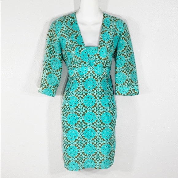 Milly 3 4 Sleeve Tunic Dusty Green
